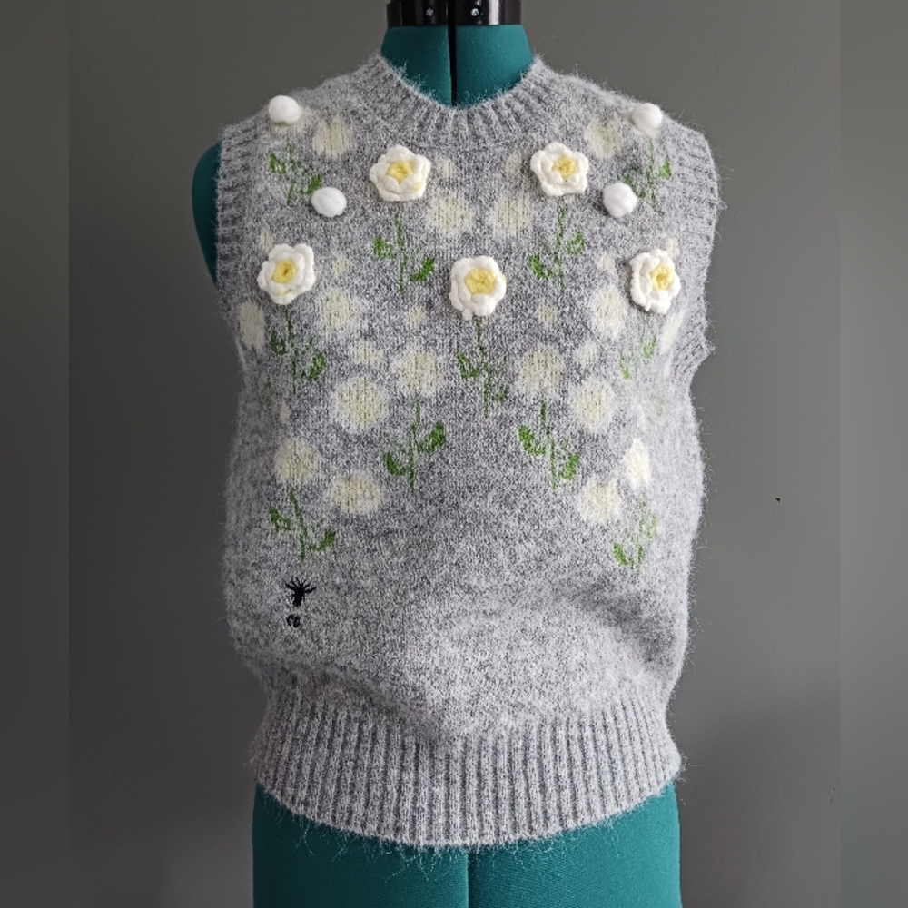 Christian Dior Vest Size US 8, Wool Blended